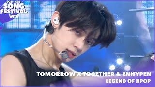 Legend of K POP TOMORROW X TOGETHER ampENHYPEN 2021 KBS Song Festival211217 Siaran KBS World TV [upl. by Arayc537]