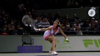 Agnieszka Radwanska 2013 Sony Open Tennis Hot Shot [upl. by Martino]