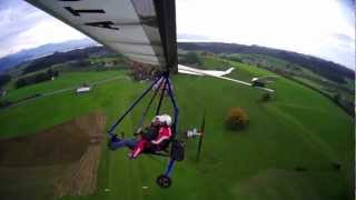 Atos VR 190 First electric twoseater hang glider flight from electricsports GmBh [upl. by Eyoj]