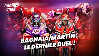 Bagnaia et Martín dernier duel à Barcelone   RACING CAFÉ [upl. by Neerihs]