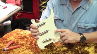 Seymour works on a pickguard for Mark Knopfler [upl. by Egidius]