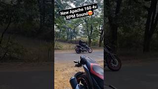 2023 Apache RTR 160 4V SE  RPM Sound  Exhaust Note 🔥  exhaust sound rpm bike tvs apache [upl. by Enitsirhk]