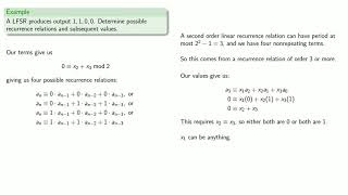 Linear Feedback Shift Registers Part Two [upl. by Halian]