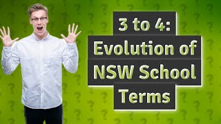 When did NSW schools change from 3 terms to 4 [upl. by Arvind]