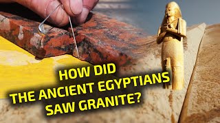 Ancient Egyptian Granite Sawing Technology reconstruction [upl. by Dahl]