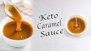 EASY 3 INGREDIENT KETO CARAMEL SAUCE [upl. by Amri]