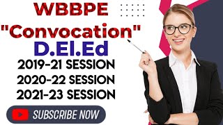 DElEd quotConvocationquot Online Registration Process DElEd 201921 202022 202123 Session WBBPE [upl. by Jaquenette]