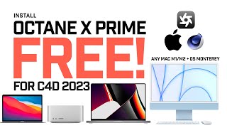 How To Install Octane X For Free Cinema 4D 2023  Apple M1 Macs Tutorial [upl. by Miahc]