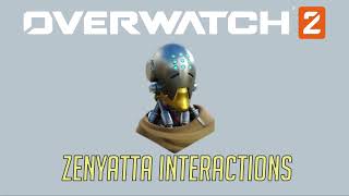 Overwatch 2 Second Closed Beta  Zenyatta Interactions  Hero Specific Eliminations [upl. by Lednew]