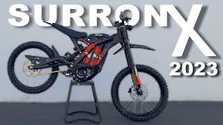 NEW 2023 Surron X Electric Dirt Bike  OFFICIAL Unboxing Test amp Review [upl. by Enieledam]