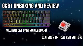 GK61 Unboxing Gateron Red Optical Switch [upl. by Owens989]