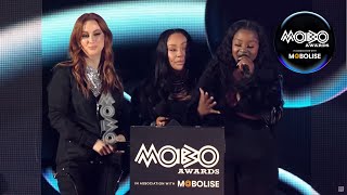 Sugababes  Impact Award acceptance speech at the MOBOAwards  2024 [upl. by Anas]