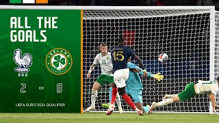 ALL THE GOALS  France 20 Ireland  UEFA Euro 2024 Qualifier Highlights [upl. by Airetnohs]