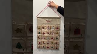 Personalised Christmas Decoration  Embroidered Advent Calendar 🎄 [upl. by Neff972]