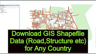 Download GIS Shapefile Data  Road Structure etc for Any Country osm to shapefile [upl. by Natasha]