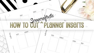 How to Cut Scrapcraftastic Planner Inserts with a Paper Trimmer [upl. by Sitruk]