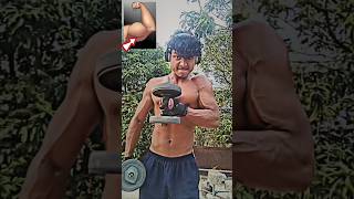 Home bicep workout subscribe 👈shortvideo trending [upl. by Lorak]