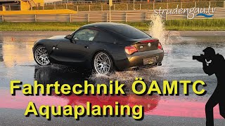 Wachauring Melk  Fahrtechnik ÖAMTC  Aquaplaning [upl. by Enyleve]