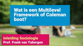 44 Wat is een multilevel framework Coleman boot  Inleiding Sociologie [upl. by Ylim764]