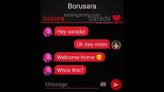 BoruSara ❤  The Kiss 😘  Highschool Texting Story  Part 3 [upl. by Yatnod]