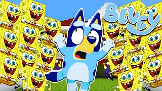 APOCALIPSIS de BOB ESPONJA  Las Aventuras de BLUEY en Minecraft [upl. by Edahsalof]