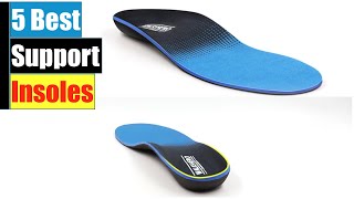 5 Best Orthotic Arch Support Shoe Inserts Insoles for Flat FeetFeet PainPlantar Fasciitis [upl. by Kelwen]