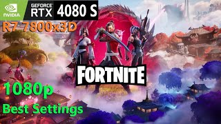 Fortnite RTX 4080 SUPER 7800x3D 1080p Best Settings [upl. by Philippine]