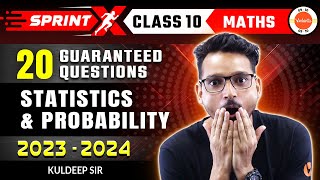 20 Most Important 100 Guaranteed 💯 Questions from Statistics amp Probability Class 10 Maths ✅ [upl. by Lange562]