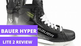 HOCKEY SKATE REVIEW 🏒 Bauer HyperLite 2 Custom [upl. by Vachil90]