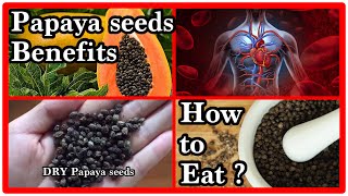 Papaya seeds health benefits  HOW TO EAT PAPAYA SEEDS [upl. by Sargent]