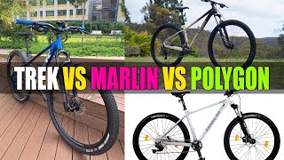 Trek Marlin 6 Gen 3 vs Marlin Spear 10 vs Polygon Xtrada 6  Which is best [upl. by Sheaff]