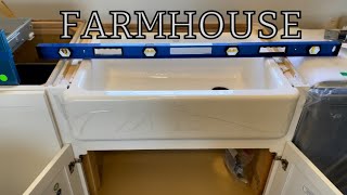 HOW TO install Farmhouse Under mount custom sink supports [upl. by Lirbaj]