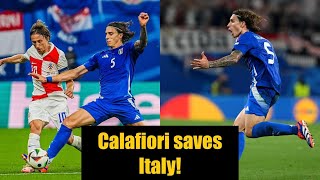 Riccardo Calafiori versus Croatia🛡️ [upl. by Kleon]