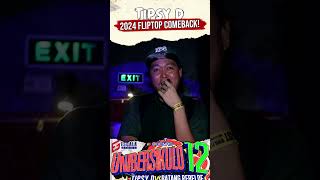 Tipsy D 2024 FlipTop Comeback fliptophighlights fliptopbattle fliptopbattleleague shorts [upl. by Eniamsaj198]