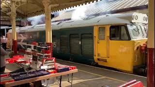 50015 Valiants replaced the failed class 40 Autumn Diesel Gala Bury 130924 [upl. by Idorb162]