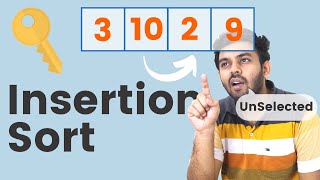 Insertion Sort for beginners  Algorithms  Tamil  code io [upl. by Laszlo489]