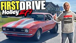 First DRIVE with Holley EFI Sniper on my 1968 Camaro [upl. by Turnheim270]