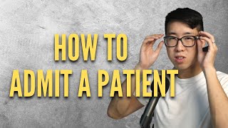 How To Admit A Patient In Epic [upl. by Aicinat]