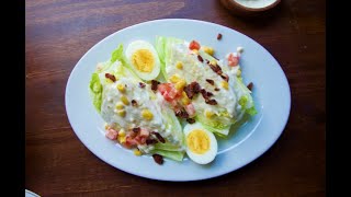 Wedge Salad Recipe with Blue Cheese Dressing  Iceberg Lettuce Wedge Salad [upl. by Chi]