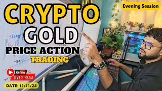 Live on Bitcoin  Gold Scalp with Price Action btechtraderss live Btc trading 10102024 [upl. by Howlend292]