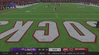 Shutdown defense 2nd half LSU vs SCAR Heisman sliders version 2 download today [upl. by Rossy]