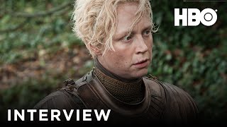 Game Of Thrones  Interview with Gwendoline Christie Brienne of Tarth  Official HBO UK [upl. by Esilana]