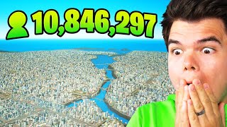 10000000 MEGA POPULATION CITY Cities Skylines [upl. by Hnad322]