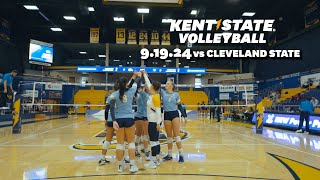 Kent State Volleyball vs Cleveland State 9192024  Game Highlights [upl. by Drofniw]