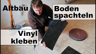 Vinylboden verkleben inkl Vorarbeiten [upl. by Eentruoc195]