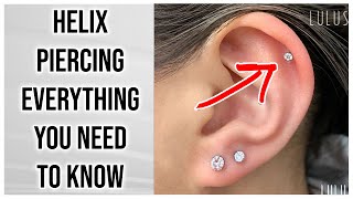 Helix Piercing 101 Everything You Need To Know [upl. by Nalaf653]