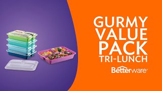 Gurmy Value Pack Tri Lunch Betterware [upl. by Yekcaj]