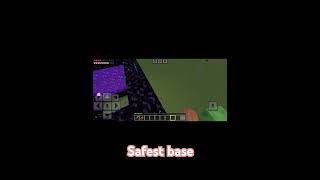 SAFEST BASE IN MINECRAFT 😉😁subscribe minecraft minecratmeme [upl. by Lamahj]