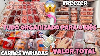 Organização das Carnes para o Mês Valor Total Dicas de Como Variar o Cardápio Freezer  Dicas [upl. by Enilorac]