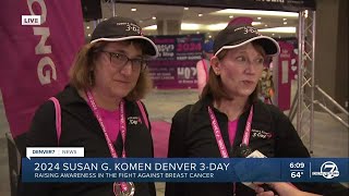 The 2024 Susan G Komen walk against cancer begins in Denver today [upl. by Arotal859]